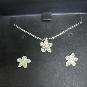 Swarovski necklace and earrings set